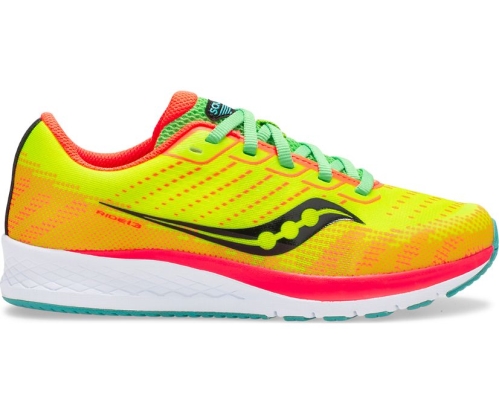 Tenis Saucony Ride 13 Niños Zapatos Neutrales Citron / Mutant México MX-790-QR